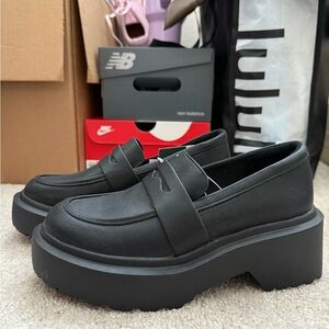 Black Platform Loafers